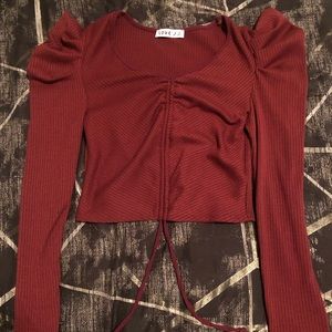 Brand- Love J, Size- M, Dark burgundy